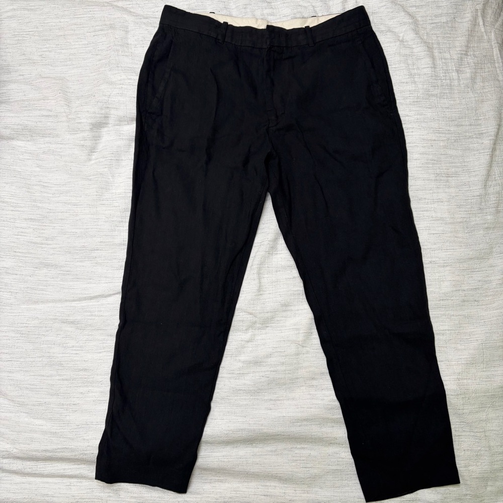 Isabel Marant Étoile Black Linen Blend Trousers size FR42